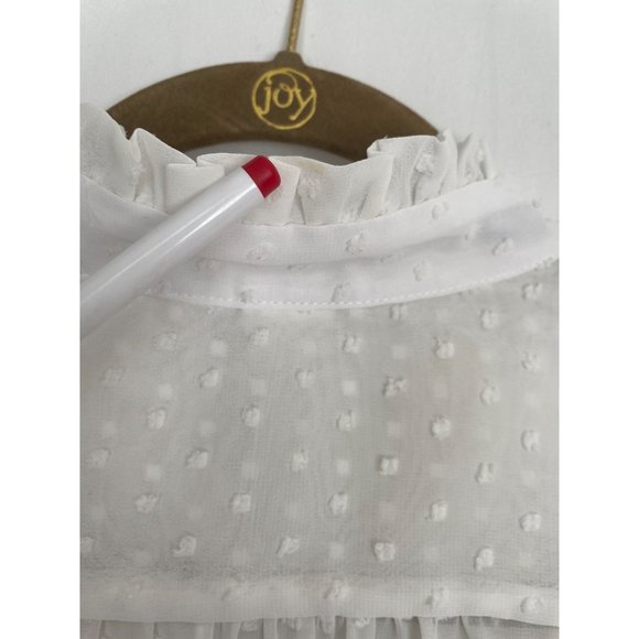 Malia Mills Carol Robe Sheer Maxi Coverup Dress M White - Picture 11 of 14